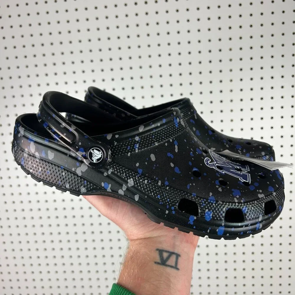 Memphis Tigers Crocs Mens 11 NEW Team‎ Issued Player Exclusive Black Blue PE